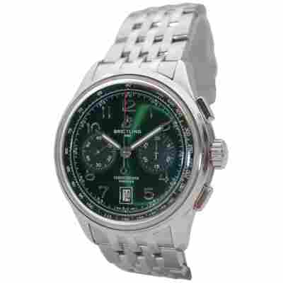 BREITLING PREMIER B01 CHRONOGRAPH 42 GREEN DIAL BOX+PAPERS 2023 REF: AB0145371L1A1