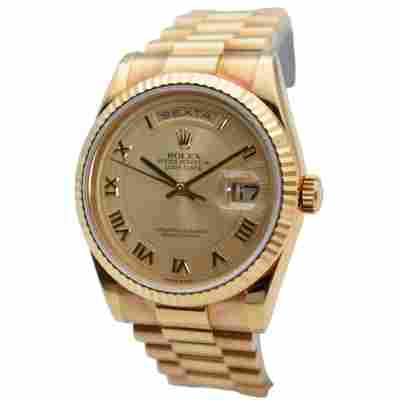 ROLEX DAY-DATE 36 PRESIDENT YELLOW GOLD BOX+PAPERS 2012 REF: 118238