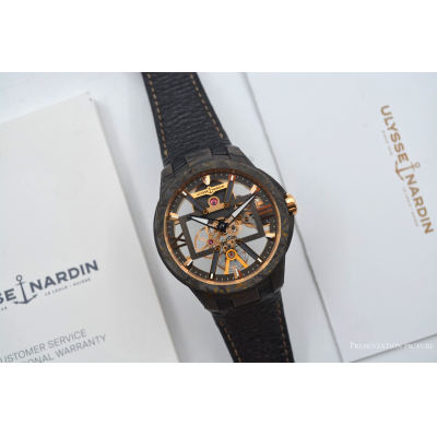 ULYSSE NARDIN EXECUTIVE 43MM BLAST SKELETON CARBONIUM REF: 3715-260/CARB