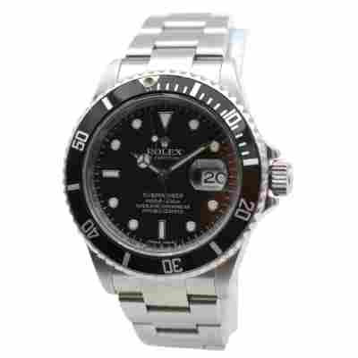 ROLEX SUBMARINER DATE 40 BLACK DIAL OYSTER STEEL FULL SET 2010 REF: 16610