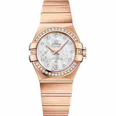 OMEGA CONSTELLATION 27MM ROSE GOLD AUTOMATIC REF: 12755272055001